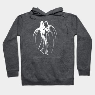 Dervish Mystical Brotherhood Line Drawing In White Hoodie